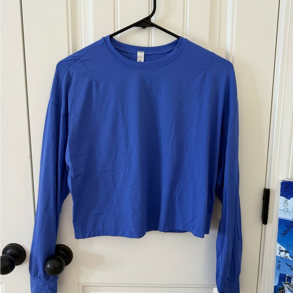 Lululemon Abrasion-restraint Training Long Sleeve Shirt (wild indigo)